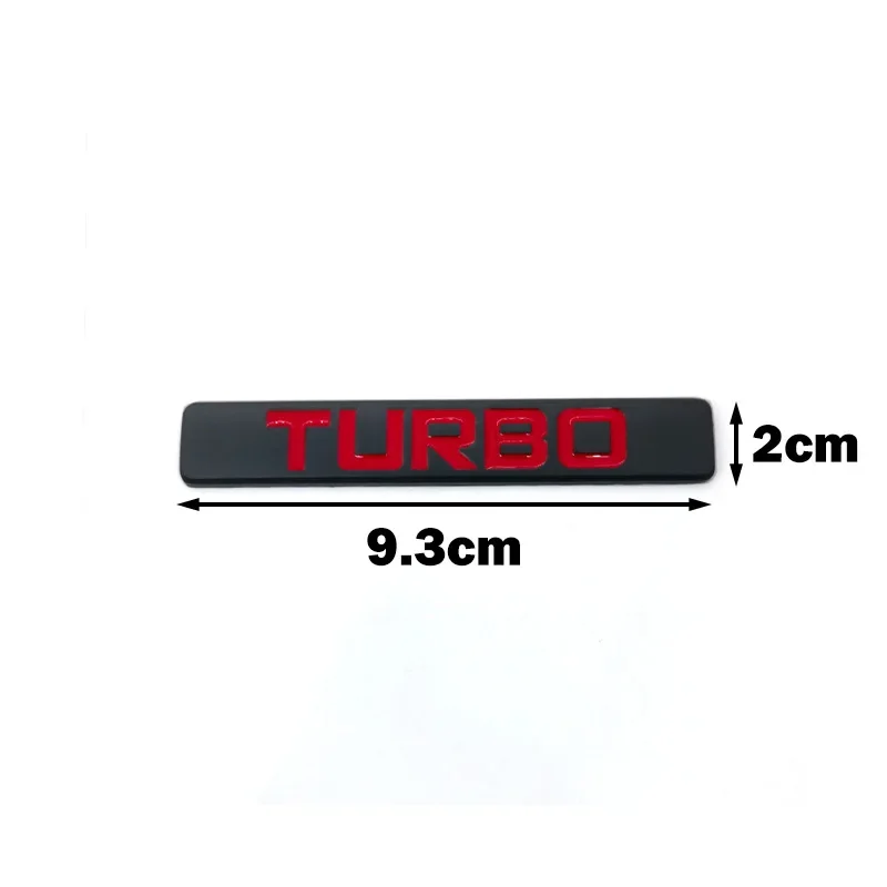 Car Styling Metal Turbo Logo Car Emblem Premium 3D Sport Badge Auto Rear Trunk Sticker Side Fender Accessories Decal view 3