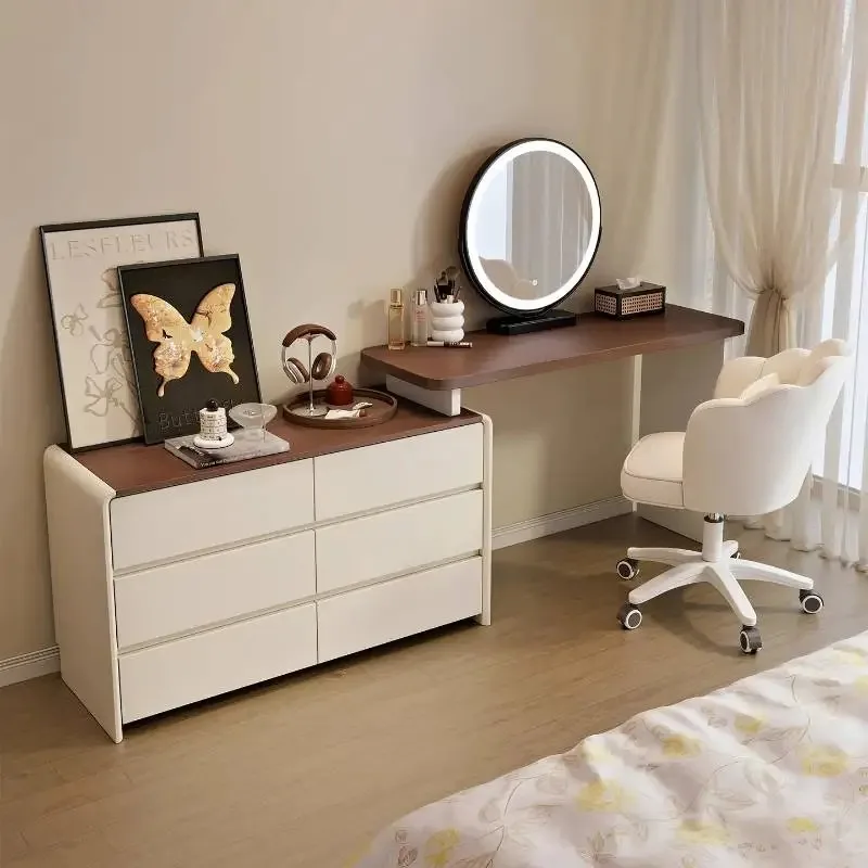 

Natural Modern Vanity Table Nordic Professional Organizer Mirror Vanity Table Dressers Salon Coiffeuse De Chambre Furniture