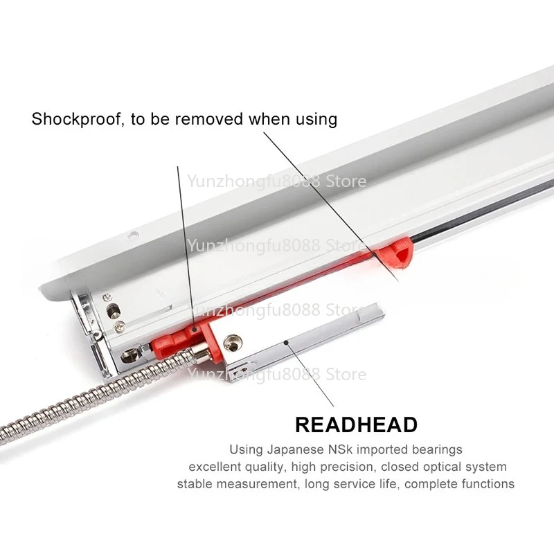 5U Linear Encoder TTL 5V Linear Scale 50 100 450 550 600 650 700 750 950MM KA300 Mill Lathe Machines Grating YHSINO SINO