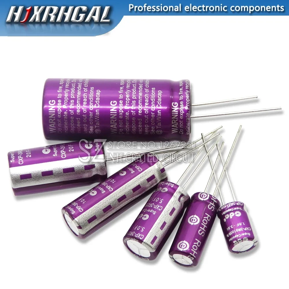 1PCS 3.0V CDA 3V Super Capacitor ibuw 1F 2F 3.3F 5F 7F 10F 15F 18F 20F 30F 50F 60F 100F 120F Farad capacitor 3.0V3.3F 3V10F