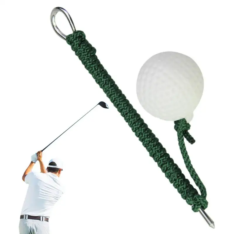 Golf Rope Swing Trainer Swing Trainer With Ball Speed Training Aid Rhythm Training Tool Warm-Up Practice Equipment For Backyard