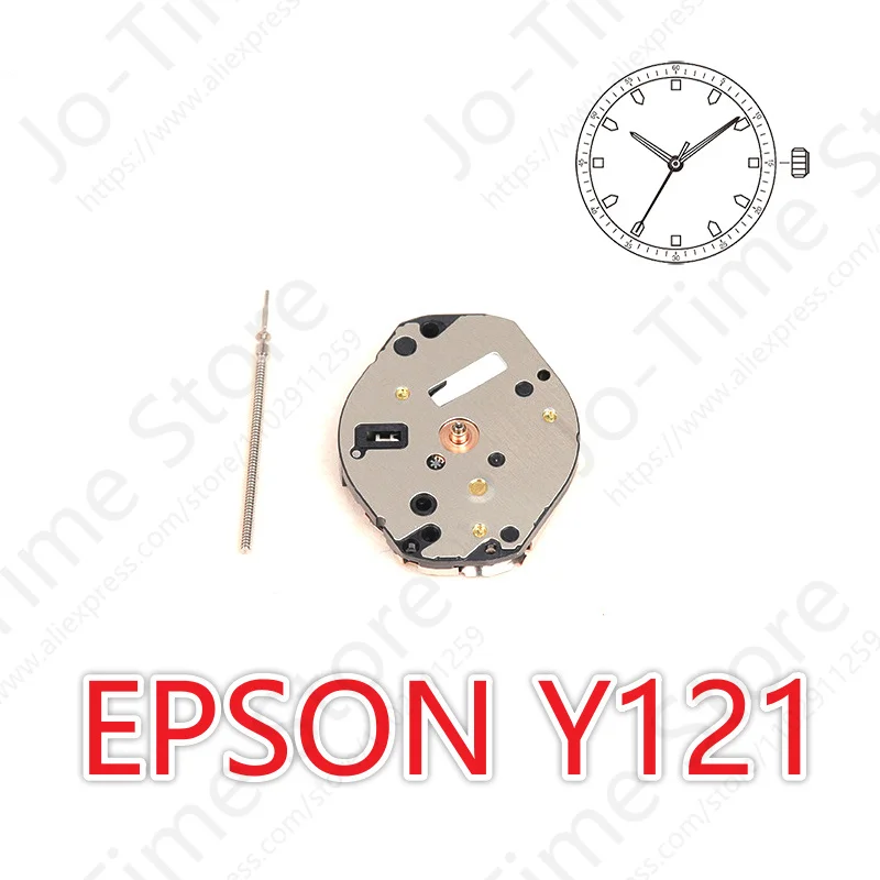 Y121 Movement Epson Y121f1 Watch Quartz Movement With Watch Stem Watch Accessories S.Epson Corp No Jewels Type S