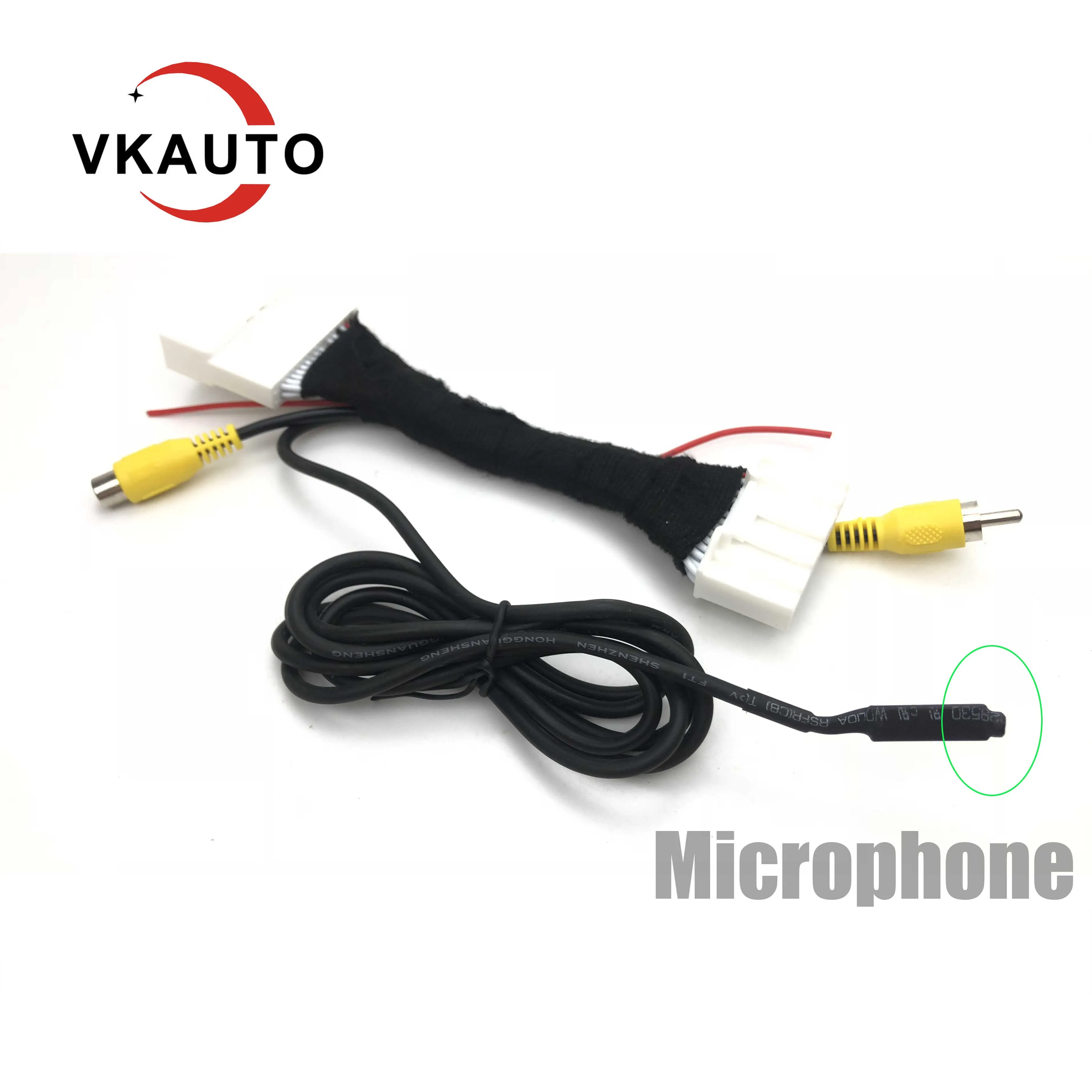 VKAUTO For Nissan Sentra Versa NP300 Frontier 2012~2016 Changer Microphone Handsfree MIC C32 Pins Camera Adapter kit