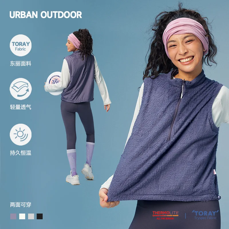 Reversible Thermal Vest for Men Women Lightweight Warm Outdoor Hiking Camping Sleeveless Jackets JK-361 Пуховик Мужской Зима