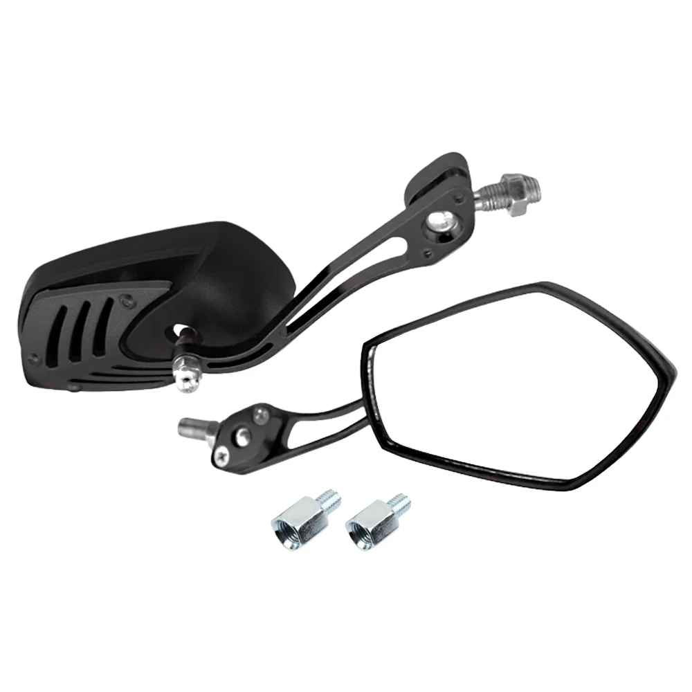 1 Pair Universal 8mm 10mm Rearview Side Mirrors Universal For Motorcycle Scooter Electric Electromobile E-Bike Motorbikes