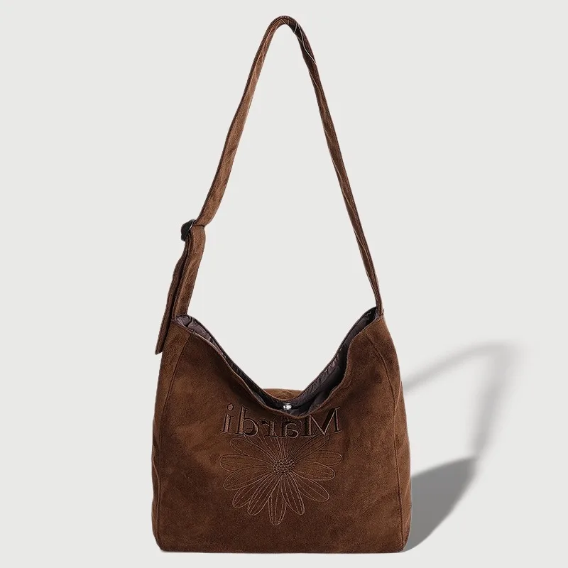 

Large Capacity Tote Bag Autumn Winter New Fashion Commuter Shoulder Crossbody Bag Unique Textured Handbag