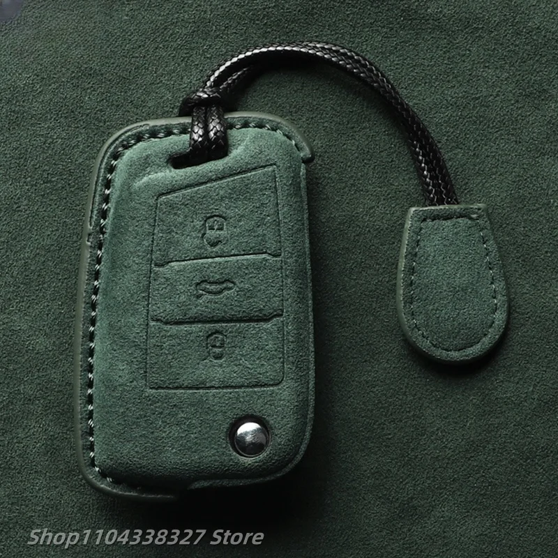 For Skoda suede key set Comic all-inclusive Kodiak Speedpie, Octavia, Korok Xin high-end all-inclusive keychain