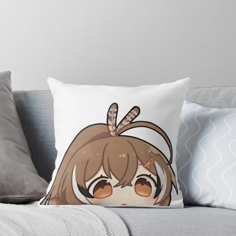 

Nanashi Mumei PROCESSING Loading Peeker - Hololive #HoloCouncil Throw Pillow autumn decoration pillow