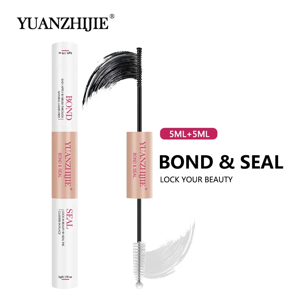 YUANZHIJIE  Bond Seal Cluster Eyelash Glue Waterproof Fast Drying Glue for Individual DIY Cluster Lash Strong Hold Lash Glue10ml