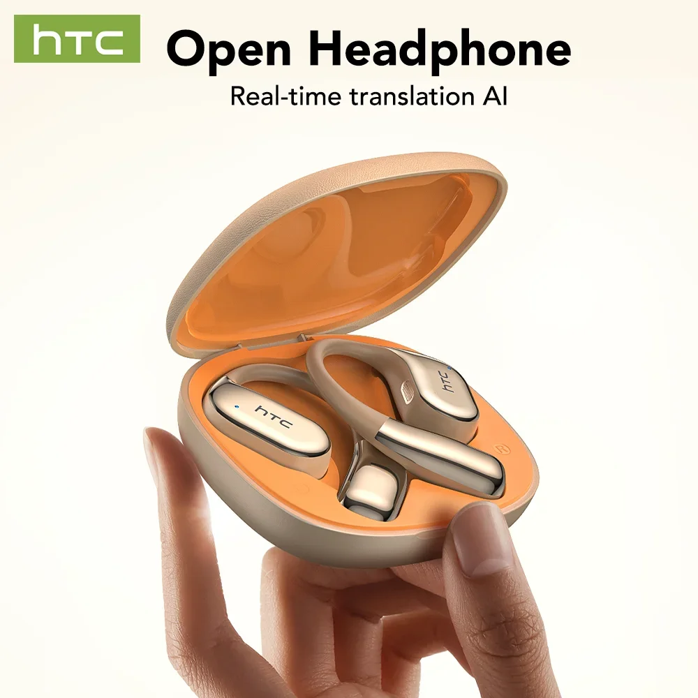 【Auricular con traductor AI】 HTC NE39 auriculares Bluetooth OWS auriculares inalámbricos deportivos auriculares con reducción de ruido con micrófono de larga duración