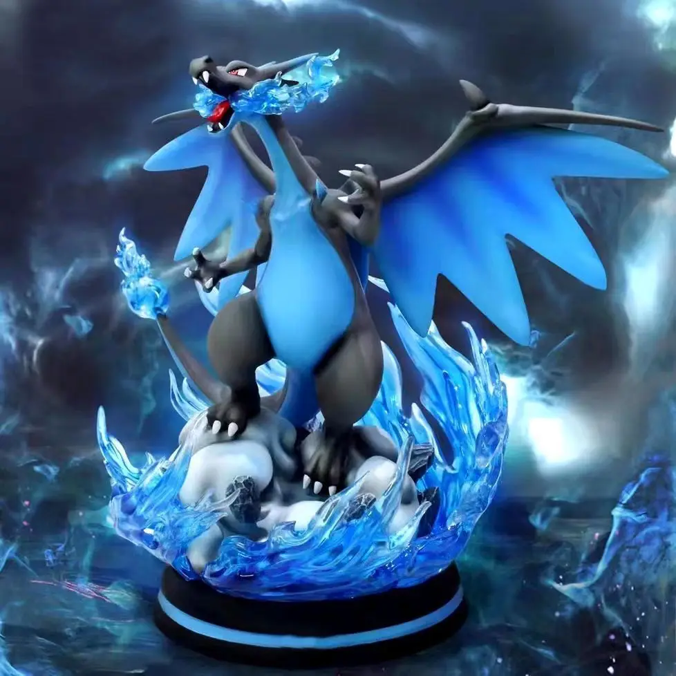 

28CM Pokemon EDG Charizard Bulbasaur Mewtwo figures PVC CuteLeaf partner Idiot Cute Surfing Charming Collection Mode Gifts