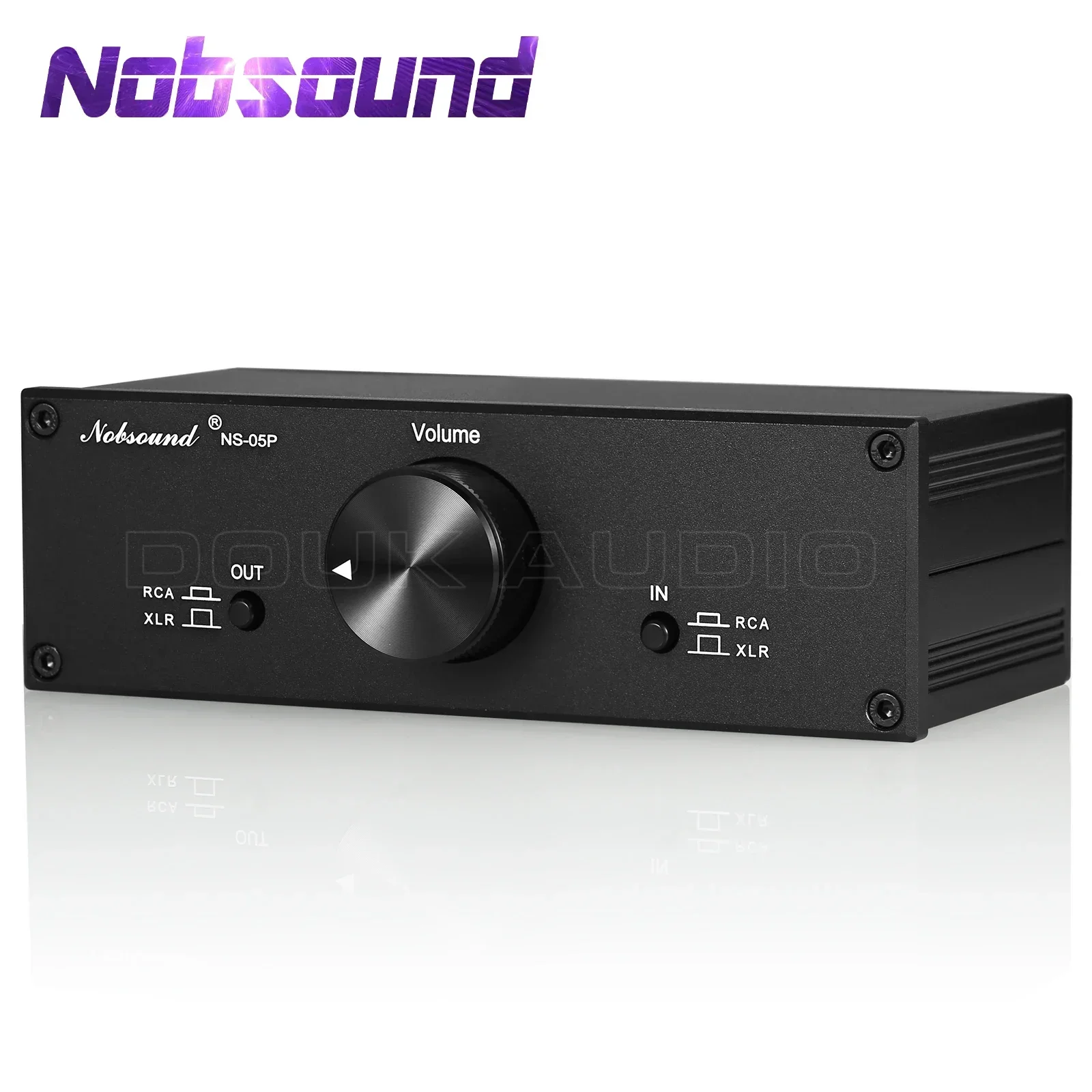 Nobsound NS-05P w pełni zbalansowany pasywny przedwzmacniacz przedwzmacniacz XLR/RCA regulator głośności dla aktywnych głośników i innych urządzeń audio — zdjęcie produktu 7