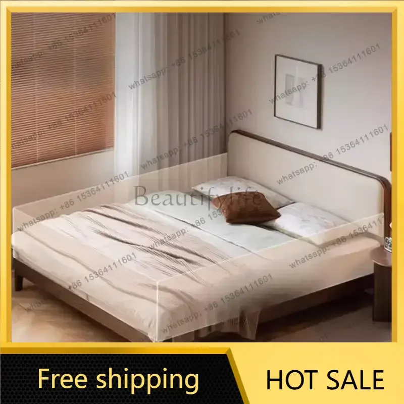 LJY Decoration Couples Double Bed Australia Nordic Adults King Size Double Bed Luxury Modern Japanese Letto Matrimoniale Furnitu