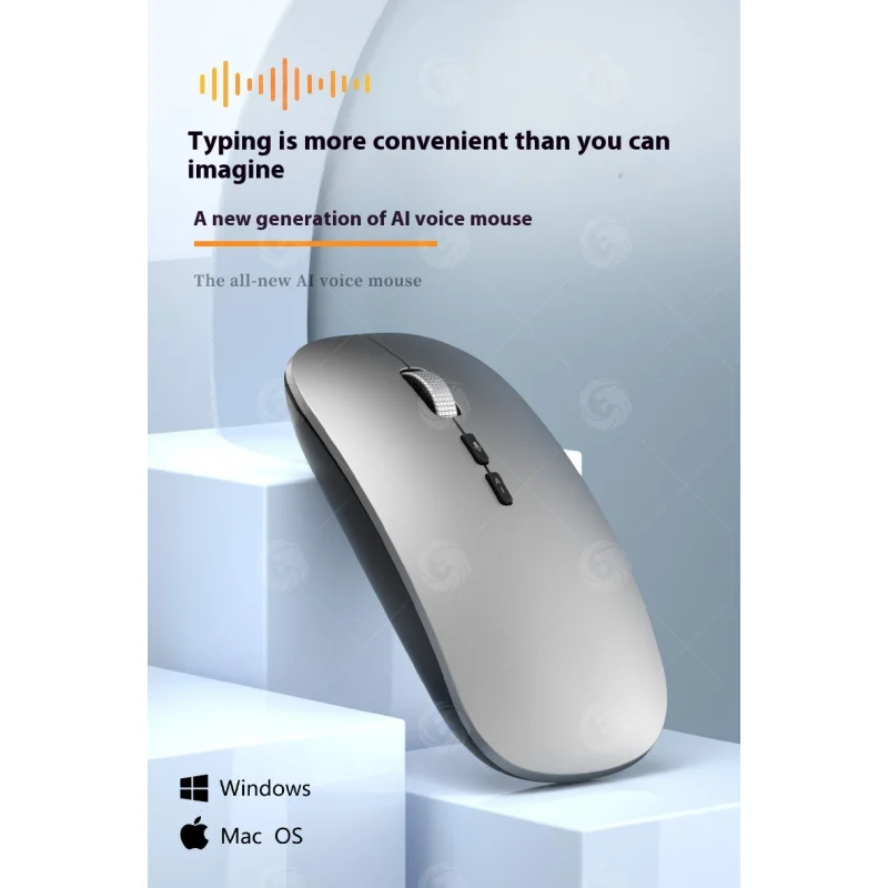 

AI Intelligent Voice Mouse Voice Control Speaking Typing Writing Multi-language Translation Wireless Three-mode
