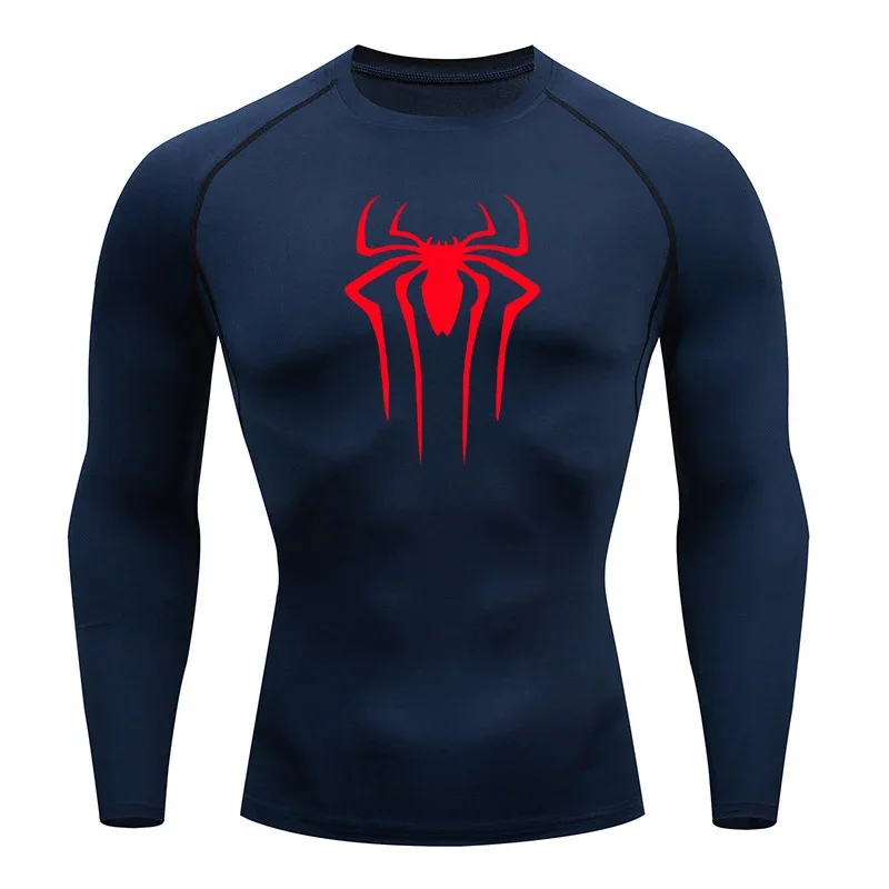 Sun Protection Sports Second Skin Running T-shirt Men's Fitness Rashgarda MMA Long Sleeves Compression Shirt Workout Clothing