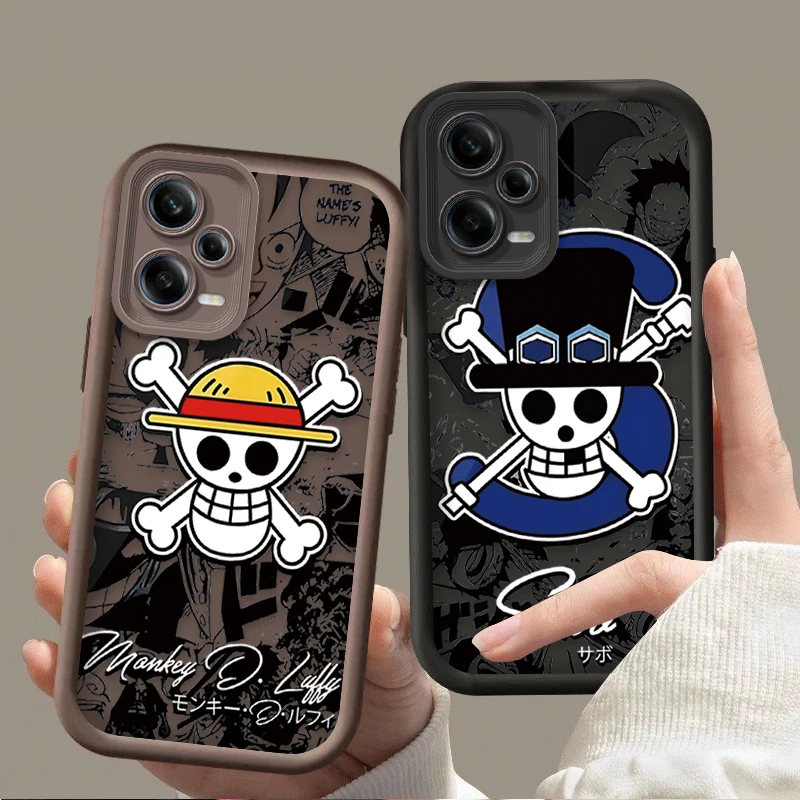 Anime O-One Pieces Skull Phone Case For Xiaomi Redmi Note 13 12 11 Pro Plus 5G 12S 11S 10S 10 9 9S 8 12C 13C 4G Silicone Cover