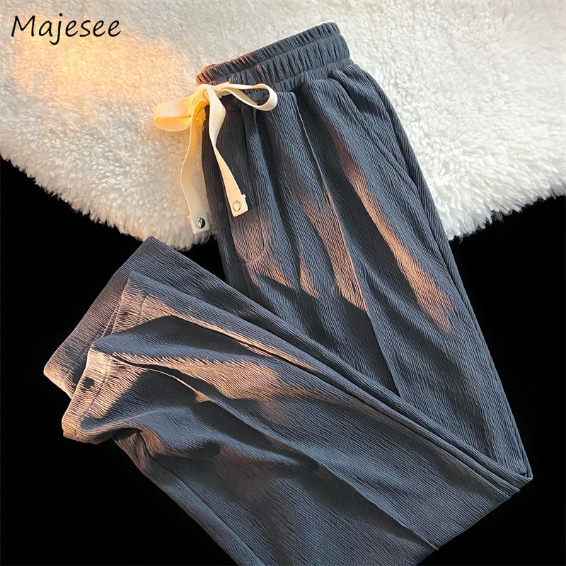 

Design Drawstring Pants Men Casual Summer Cool Ulzzang High Street Students Unisex Trousers Cozy Simply All-match Pantalones New