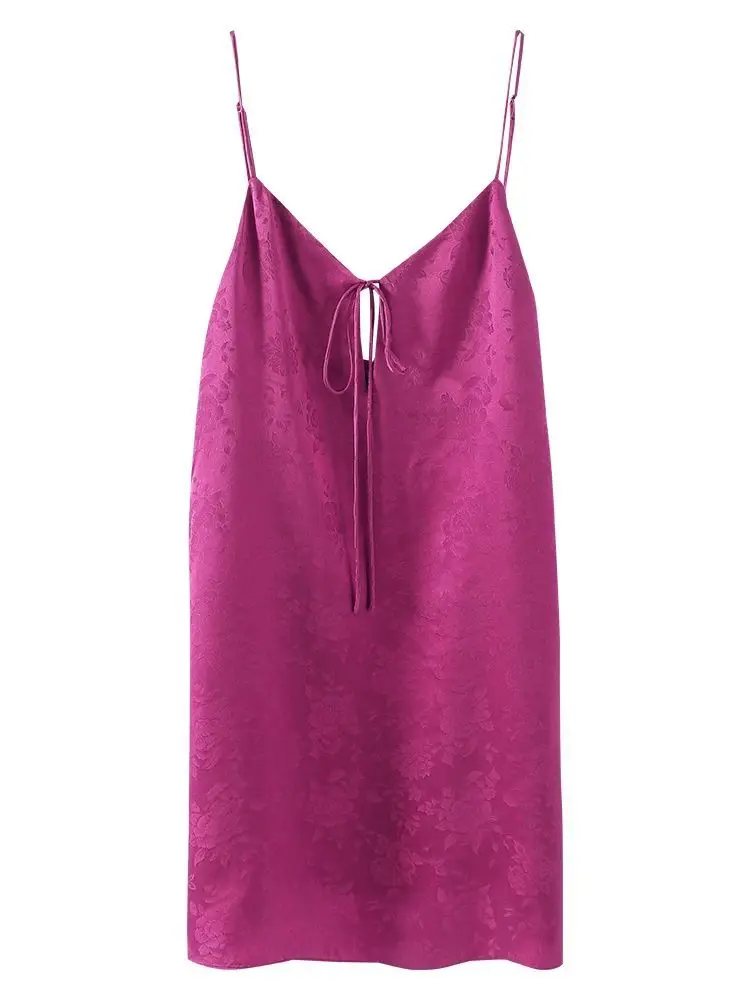 150kg Plus Size Luxury V-neck Sexy Suspender Nightgown Women's Summer Jacquard Satin Backless Pajamas Dress Loose Loungewear