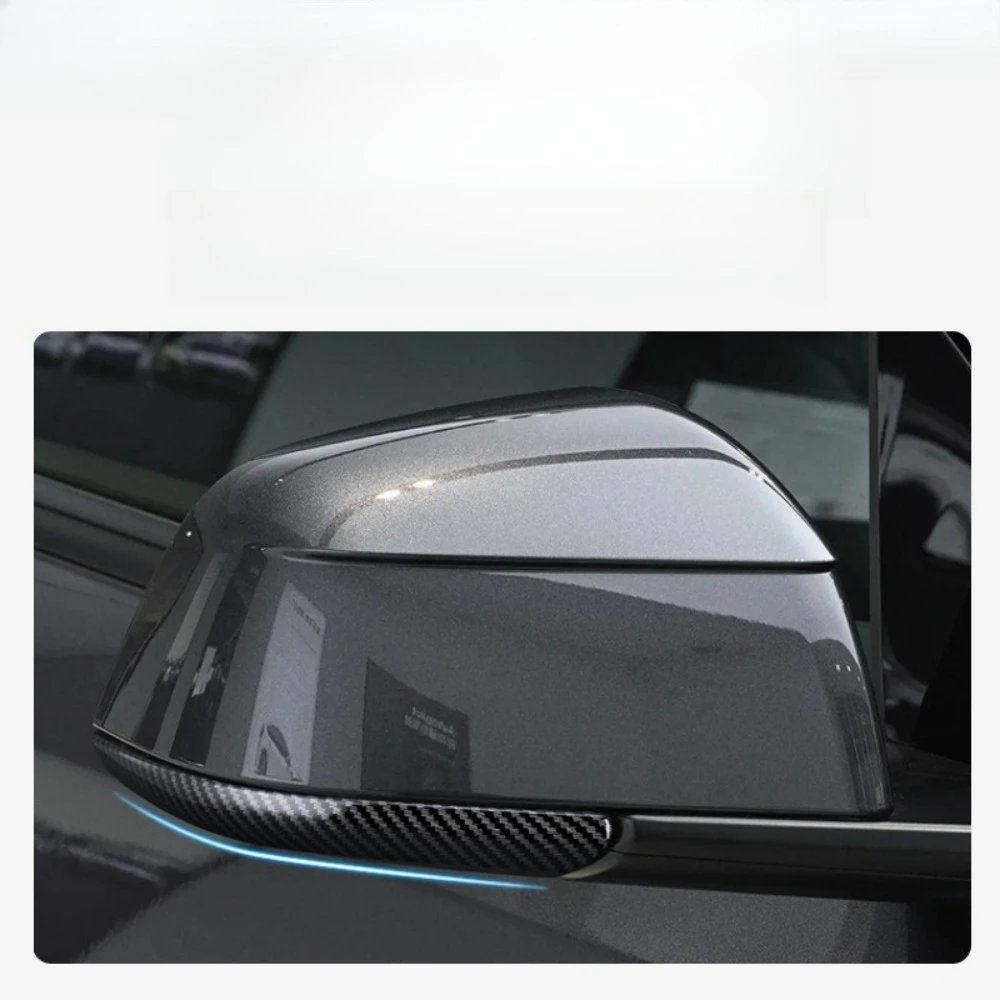 For Tesla Model Y Juniper 20-26 Model 3 Highland 17-26 ABS Rearview Mirror Anti-collision Strips Trim Anti-scratch Sticker Cover