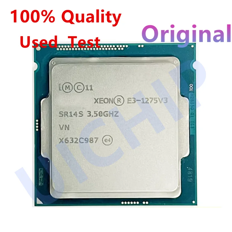 100% Original Xeon E3 1275 V3 1275V3 3.5GHz Quad-Core LGA 1150 cpu processor