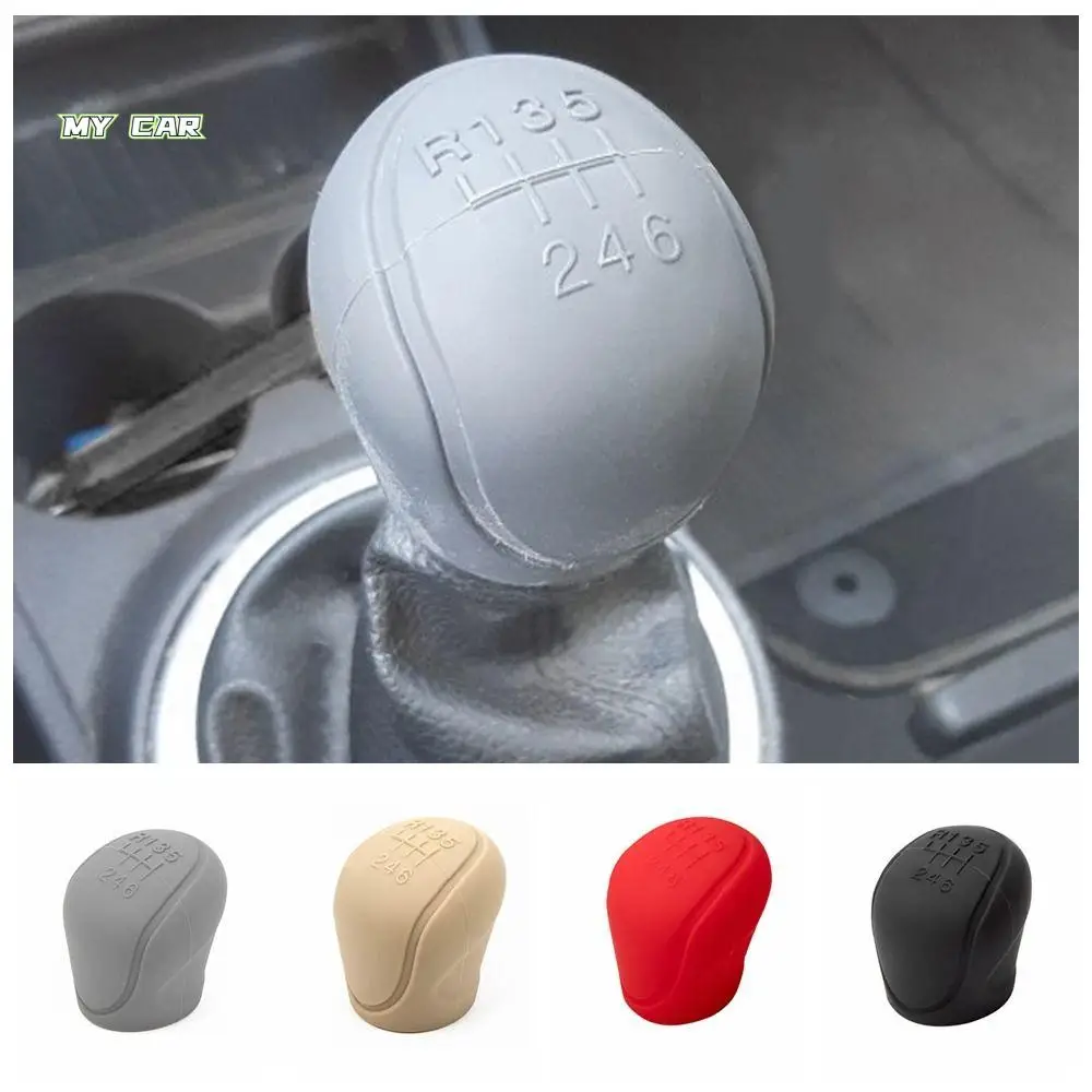 

Portable Handle Protective Covers Car Silicone Gear Shift Knob Cover 6-speed Non-Slip Manual Waterproof Gear Handle Decoration