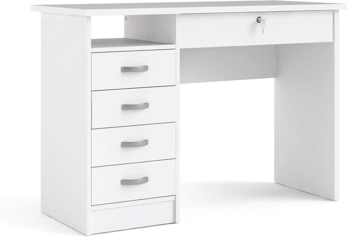 

Tvilum Desk with 5 Drawers, White