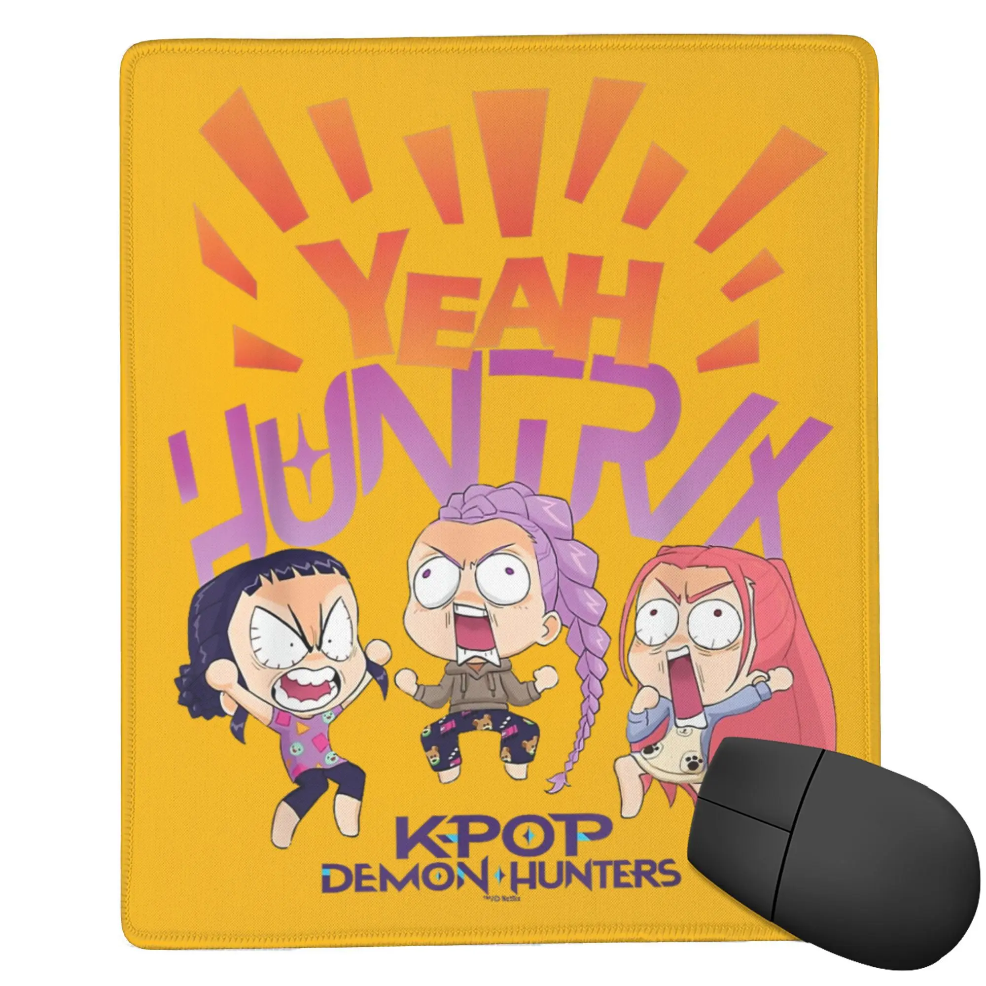 

HUNTRIX KPop Demon Hunters игровой коврик для мыши офисный коврик для мыши с принтом коврик для мыши для компьютера