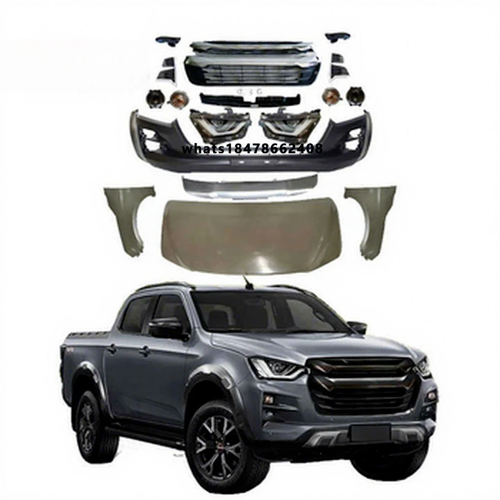 

Ramand Bodykit for D-max 2012-2020 to 2023 Modification Parts Front Bumper for Isuzu Dmax 2014 Body Kit De Cuerpo Para