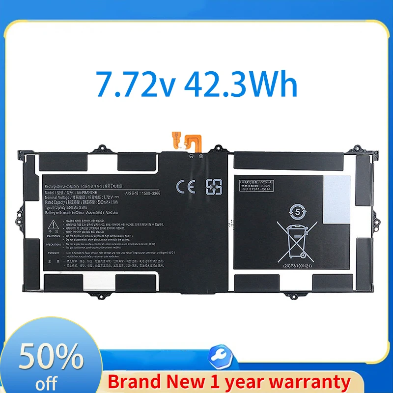 

AA-PBAN2HE 7.72V 5480mAh Laptop Battery For Samsung Galaxy Book Go NP340XLA-KA1US NP340XLA-KA2US 42.3Wh 12-Month warranty
