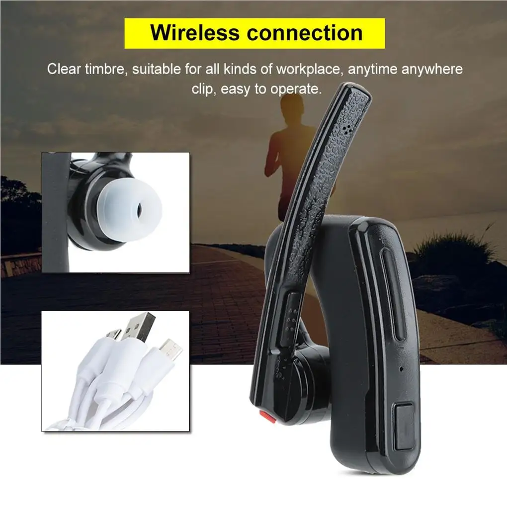 

Wireless Fast Speed Low Delay Single Earphone Walkie Talkie Ear Hook Headphone Headset Two-way Radio Audio Accessories