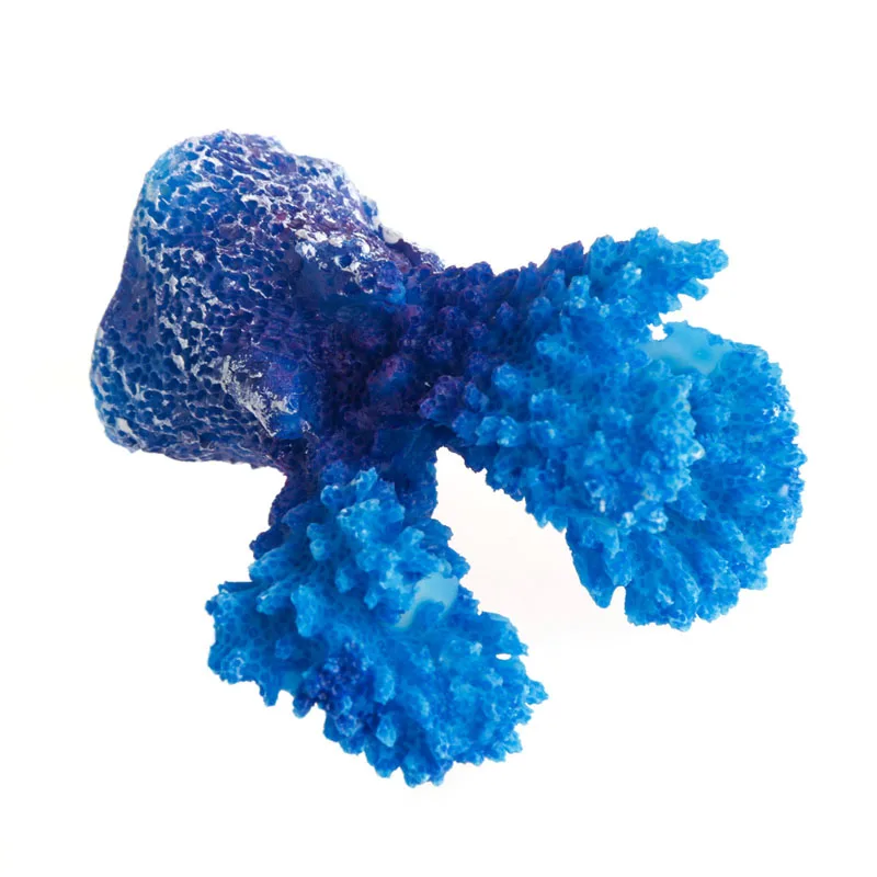 Decoração aquário F92B Pequenos ornamentos coral polirresina peixe para tanques resin artificial Co