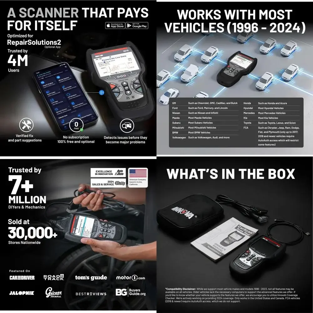 

Advanced OBD2 Diagnostic Scan Tool: Decode Vehicle Issues, Facilitate Repairs with Ease, Comprehensive Support Included