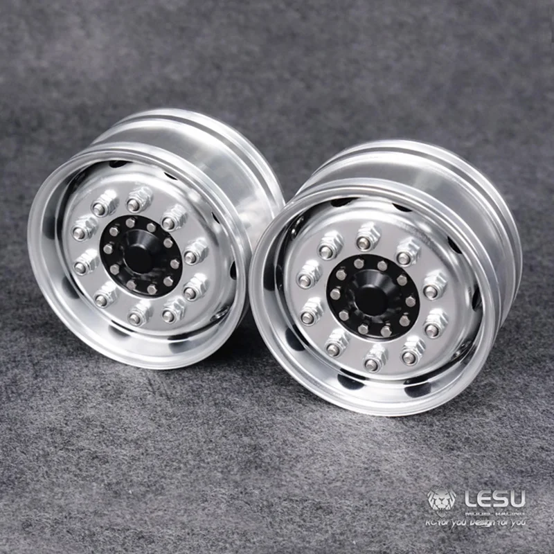 Metal Front Wheel Hub B1 W/ Hex Brake for 1/14 LESU Power Axles RC Tractor Truck Remote Control Dumper Model Th10241