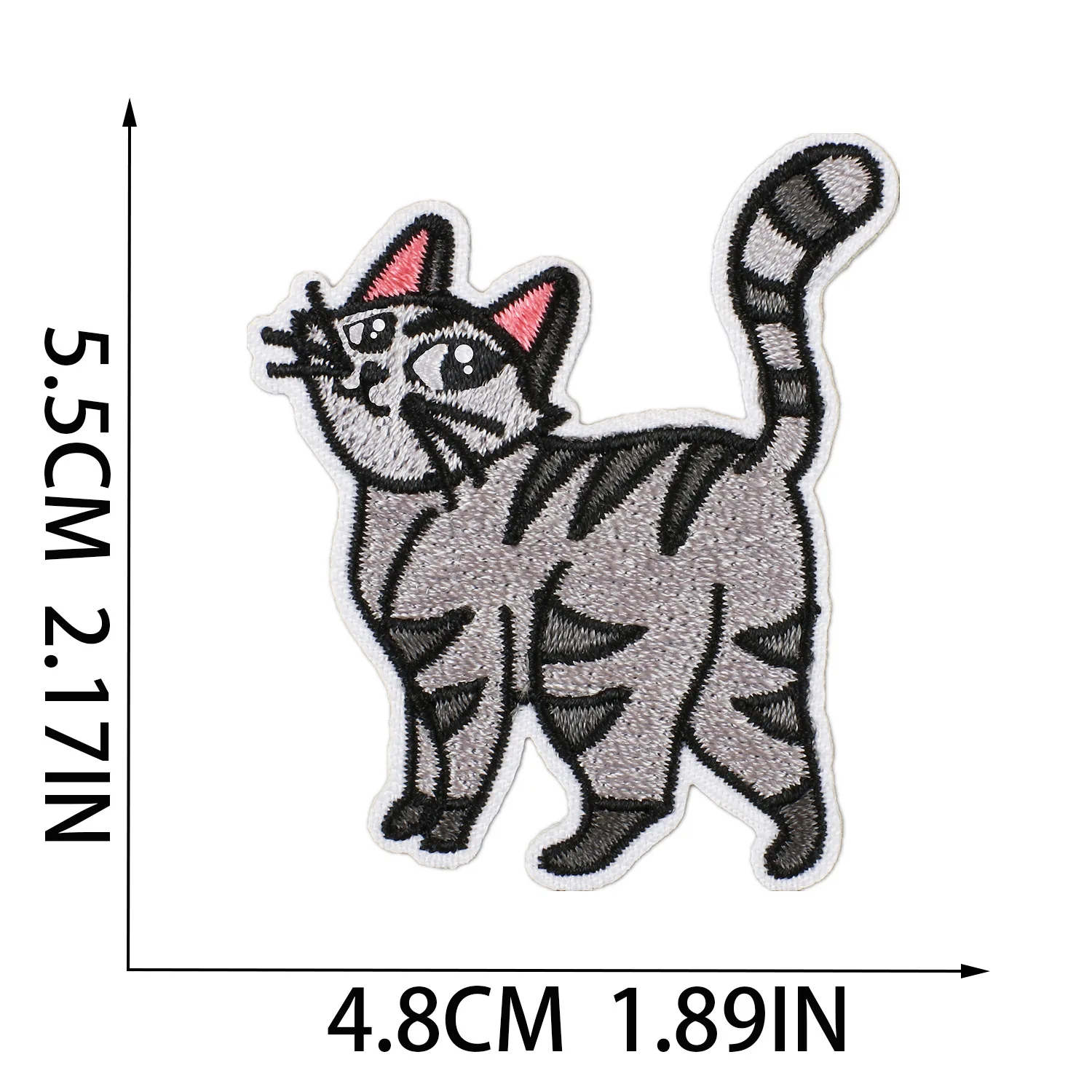 Cartoon cat Embroidered Patches For Clothing Thermoadhesive Cute cat Patches Iron on Patches DIY Jackets Sew Stickers