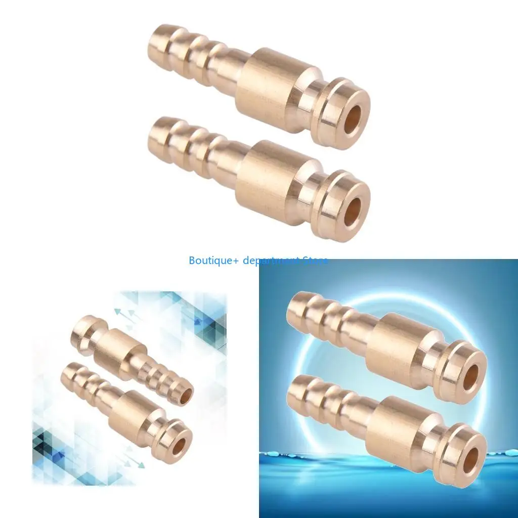 E1PD 2Pcs Durable Brass Water Speed Adapter Quick Connector for TIG Welding Torch