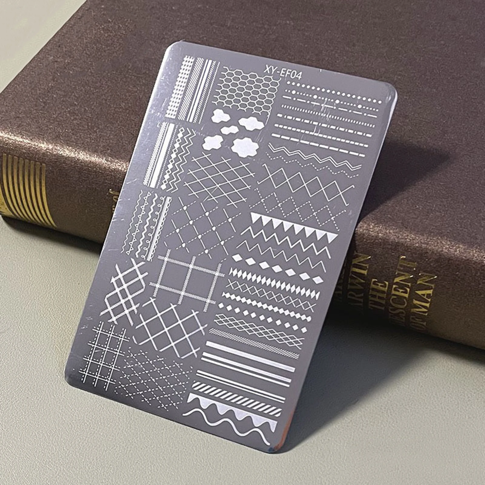 

Шаблон для маникюра, стальная пластина, прочные принты с четкими текстурами, дизайн для матери, жен, подруг, дочерей