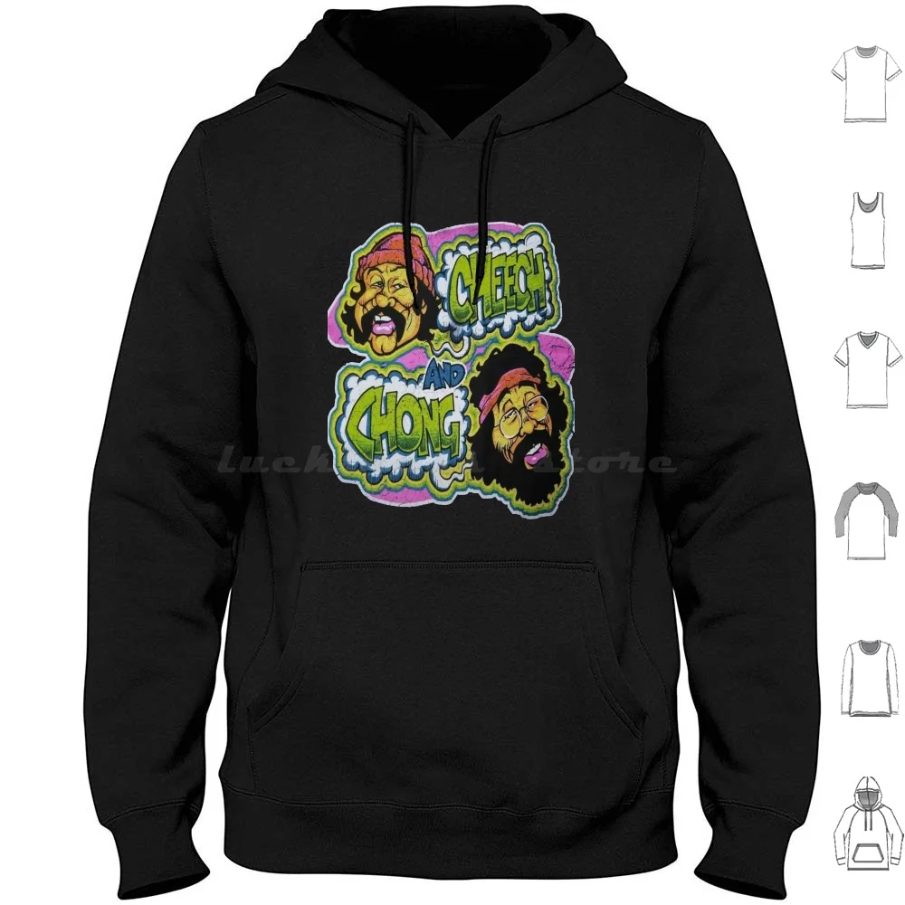 Cheech And Chong Hoodie cotton Long Sleeve 420 1985 Cheech And Chong Weed Cheech Up In Smoke Chong Stoner Express Big