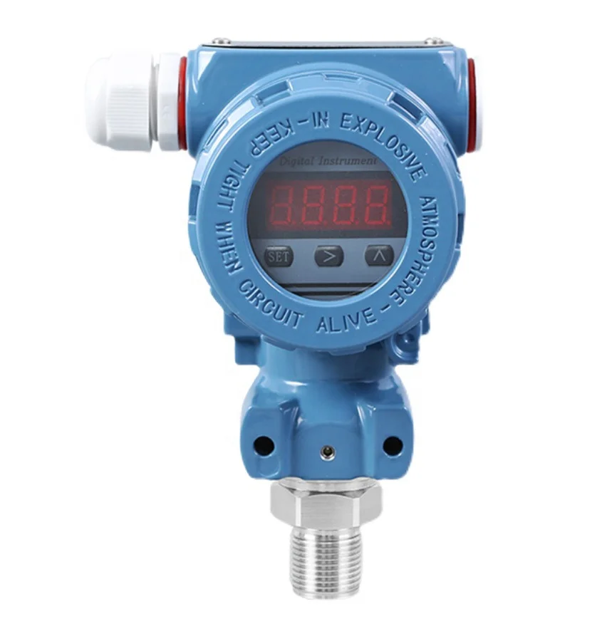 China Pressure Transmitter 4-20ma 10mbar Pressure Indicating Transmitter Absolute Analog Digital Water Oil air Pressure Sensor