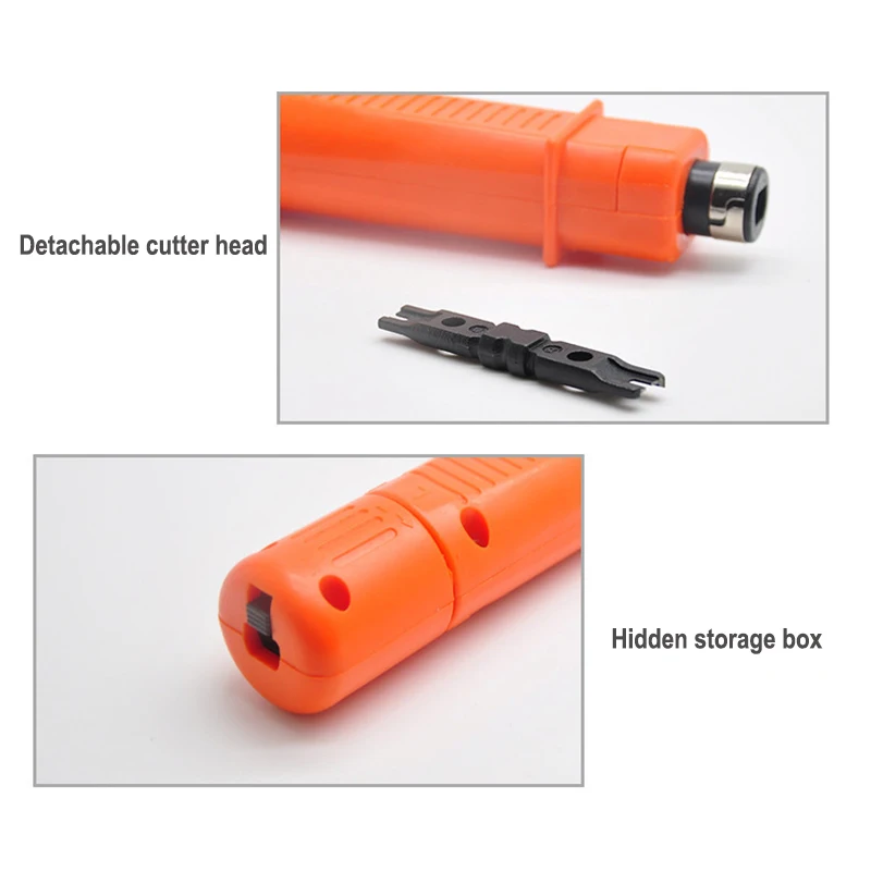 OULLX 314B Wire Stripping Strippe RJ11 RJ45 Telecom Phone Wire Cable Punch Down Network Tool Kit Repair Install Crimping Tool