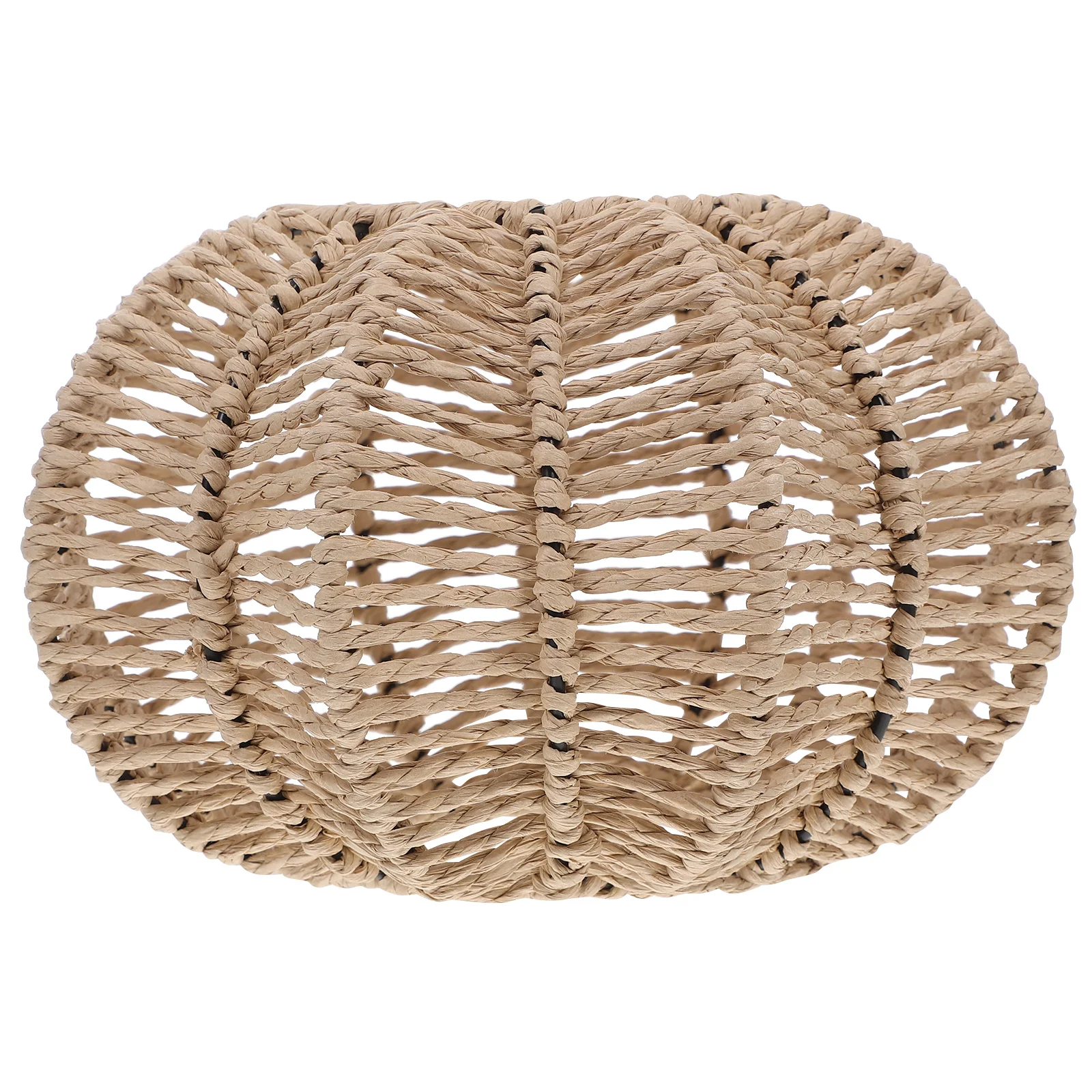 

Handwoven Paper Rope Farmhouse Lamp Shade Boho Pendant Light Fixture for Rustic Vintage Restaurant Tea Room Ceiling Light Shade