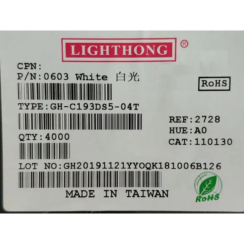 Chip Led Light-emitting Diode 0603(1608) 1.6*0.8mm Red Blue Yellow Orange Green Purple Warm White