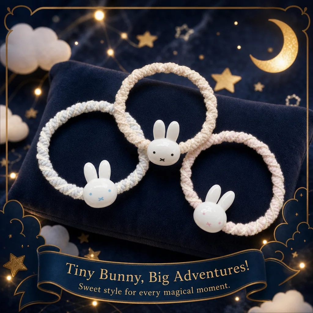 Tech Hair Accessories - New Miffy Rabbit Cartoon Hair Ties