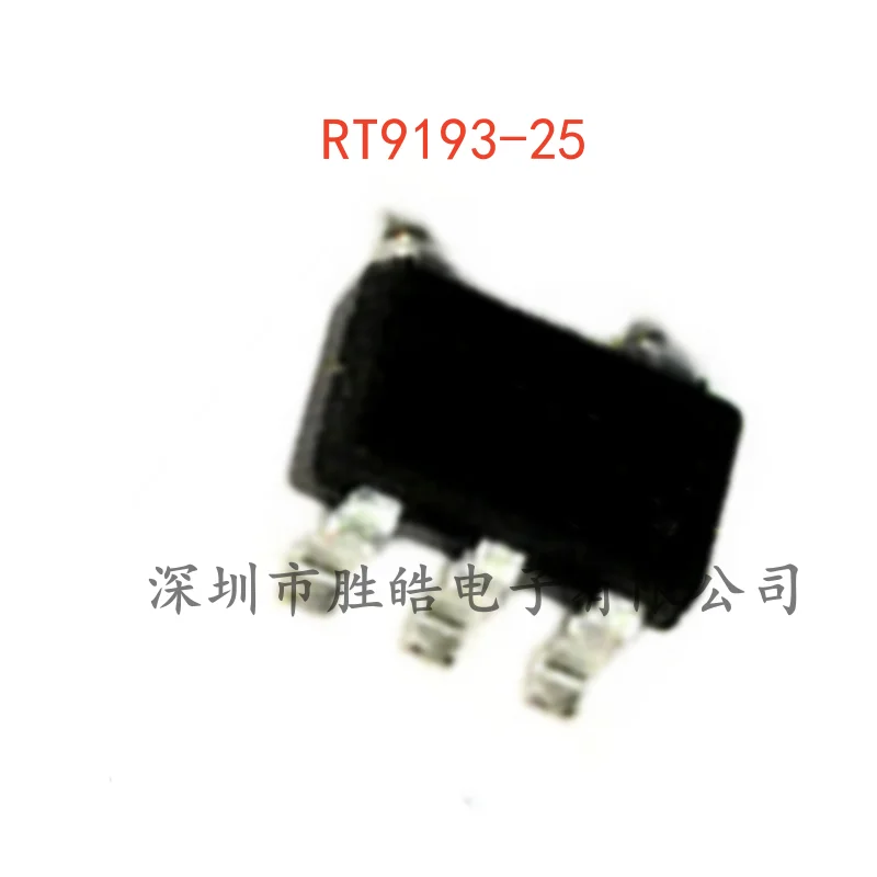 (10PCS)  NEW  RT9193-25  RT9193-25GB   RT9193-25PB   2.5V  300MA High-Speed CMOS   SOT23-5  RT9193-25   Integrated Circuit