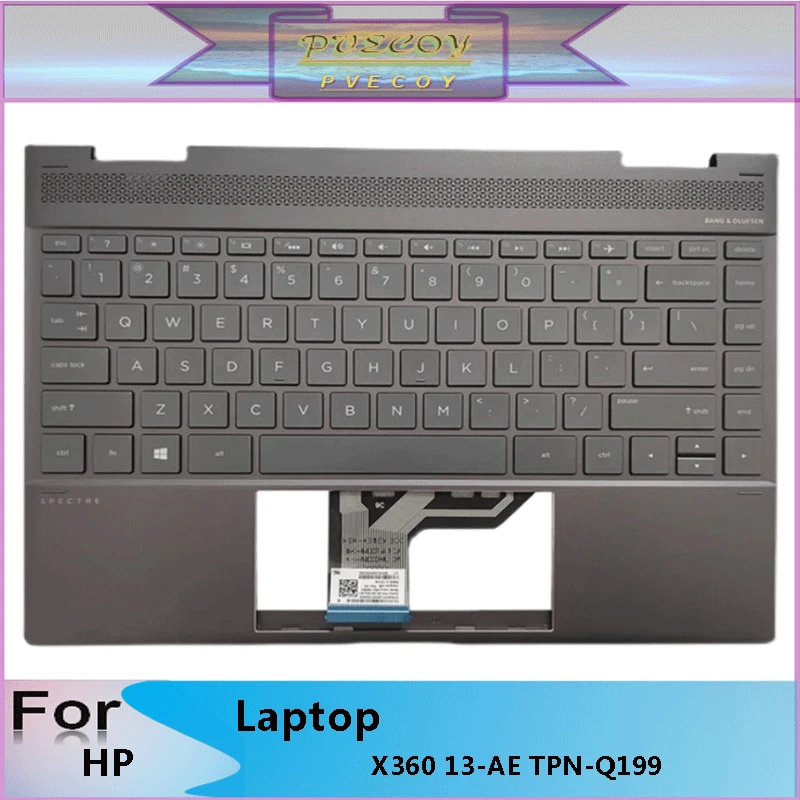 

New Original For Spectre X360 13-AE TPN-Q199 Laptop Palmrest Case Keyboard US English Version Upper Cover