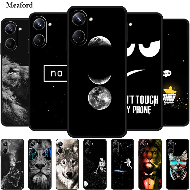 Case For Realme 10 Pro 5G Astronaut Silicone Soft TPU Back Cover for OPPO Realme10 Pro 5G Case Funda Moon Cosmonaut Bumper Coque