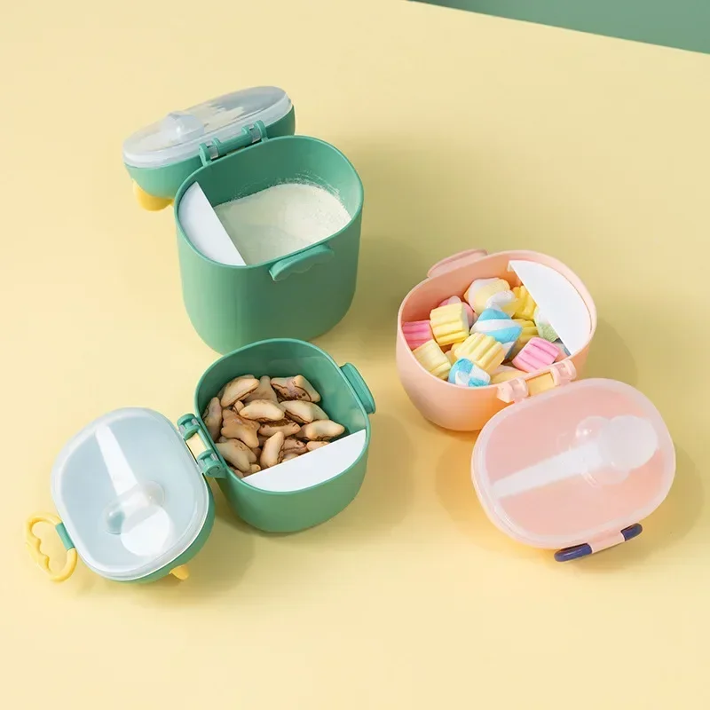 Baby Formula Dispenser Portable Milk Powder Container With Scoop Baby Snack Storage Box For Travel Outdoor Activities