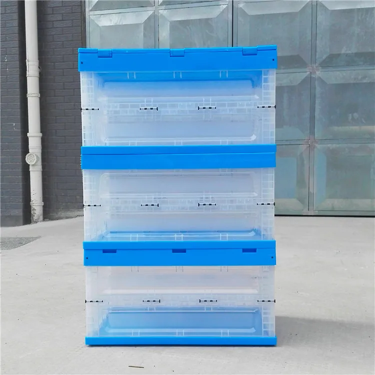 Пластиковый передвижной складной ящик/логический поворотный ящик с прикрепленной крышкой, контейнер