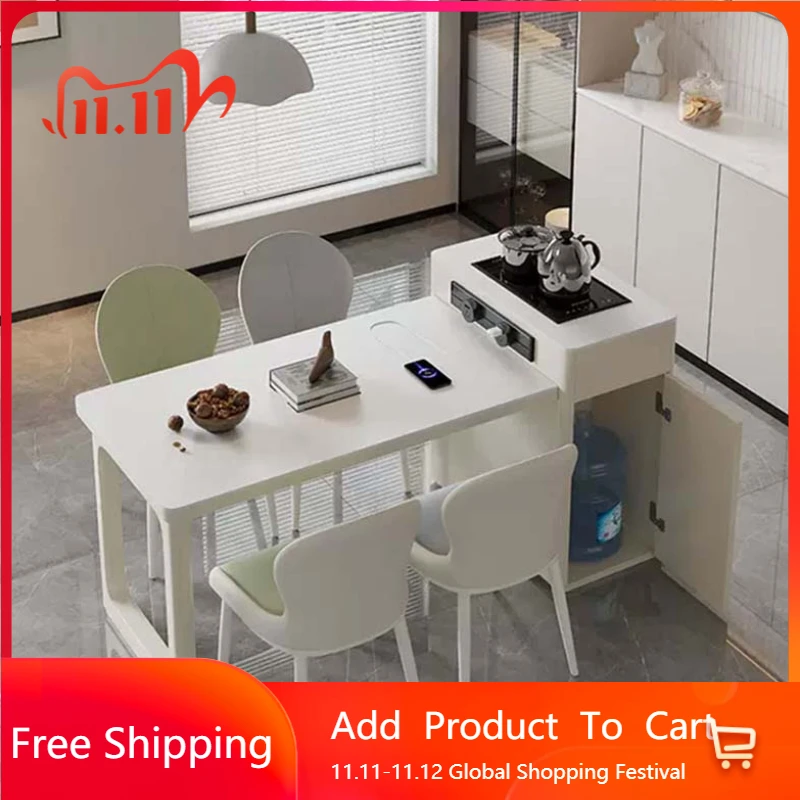 

Luxury Modern Kitchen Table Designer Storage Salon Living Room Dining Table Luxury Rectangular Lounge Muebles Trendy Furniture