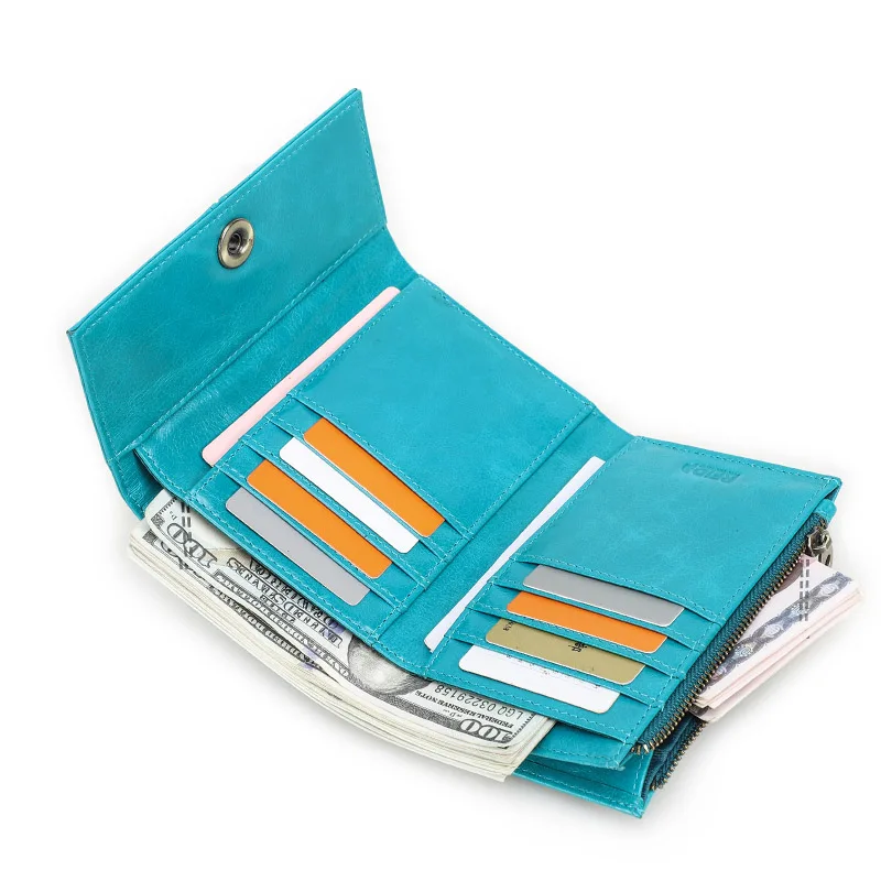 

MAGIC TALE Luxury Leather Short Wallets for Women Fashion Designer Women‘s Purses Card Holders Money Clip Coin Purse Female Bag