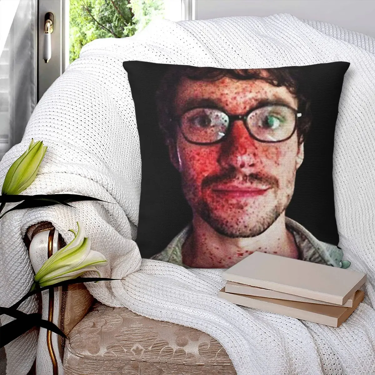 I'm Insane Will Graham Square Pillowcase Pillow Cover Polyester Cushion Zip Decorative Comfort Throw Pillow for Home Bedroom